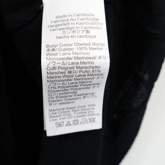 J.Crew Carolyn Fitted Crewneck Sweater Merino Wool Black Size Small NWT - Picture 8 of 8